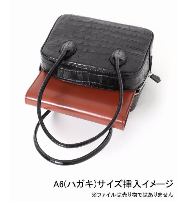 VERMEIL par iena「MAISON CANAU メゾン カナウ ボックスボストンS 別注ロングハンドル MCLH3DB2」|ボストンバッグ|