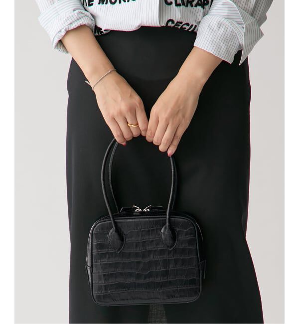 VERMEIL par iena「MAISON CANAU メゾン カナウ ボックスボストンS 別注ロングハンドル MCLH3DB2」|ボストンバッグ|