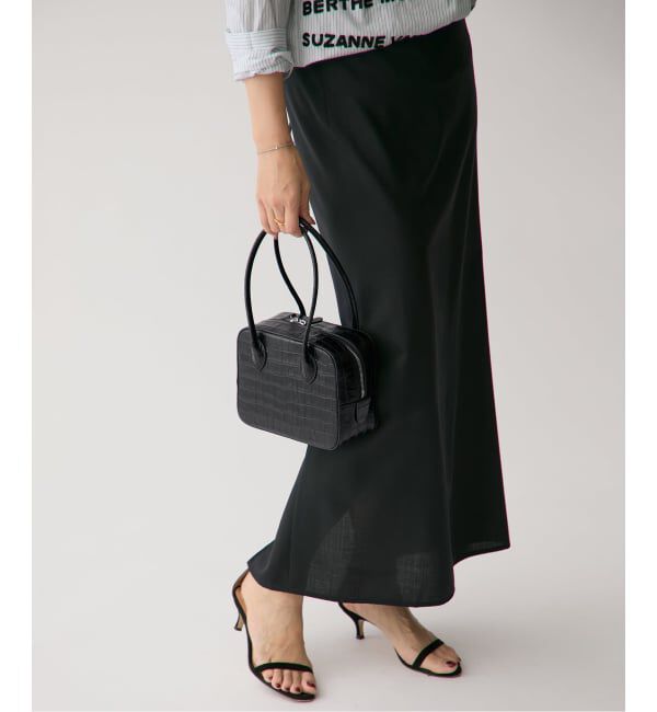 VERMEIL par iena「MAISON CANAU メゾン カナウ ボックスボストンS 別注ロングハンドル MCLH3DB2」|ボストンバッグ|