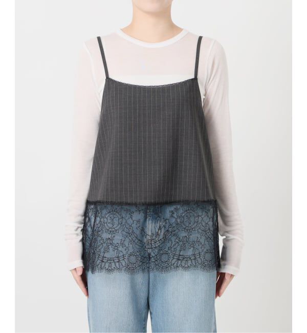IENA「《追加》レースヘムキャミソール」|シャツ・ブラウス|