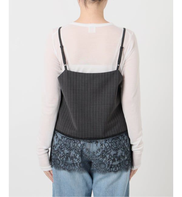 IENA「《追加》レースヘムキャミソール」|シャツ・ブラウス|