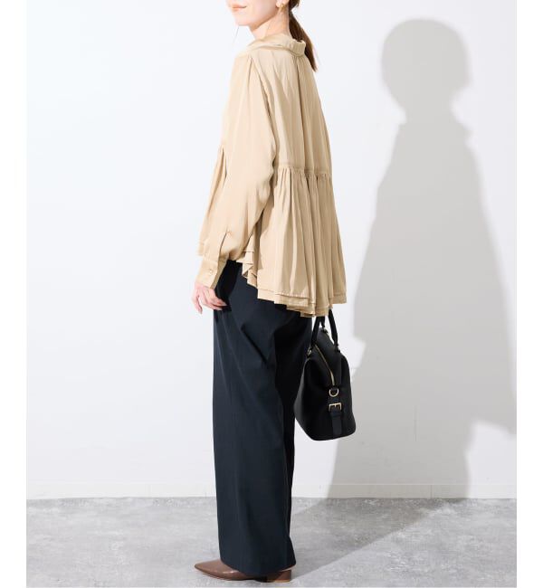 SLOBE IENA「《追加》ペプラムティアード ブラウス」|シャツ・ブラウス|