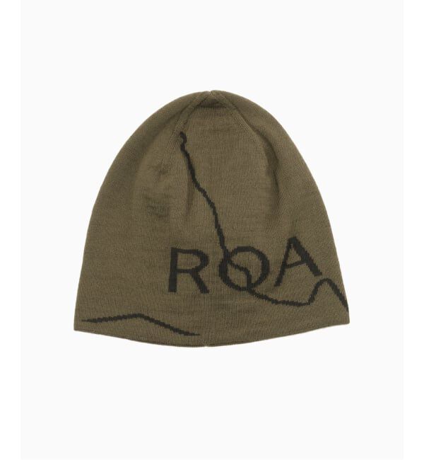 PULP「ROA / ロア LOGO WOOL BEANIE」|ニット帽|カーキ
