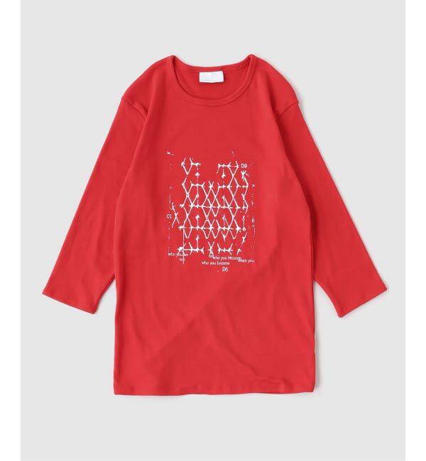 PULP「SAN SAN GEAR / サンサンギア LATTICE T-SHIRT」|Tシャツ・カットソー|レッド