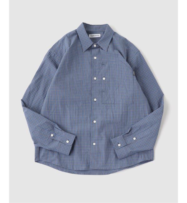 PULP「cabaret poval / キャバレーポバール IP PLAID L/S SHIRT」|シャツ・ブラウス|ブルー A