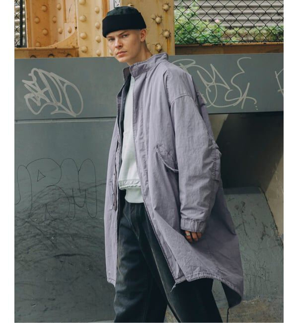 JOURNAL STANDARD「M65 フィッシュテールパーカー ガーメント ダイ / ライナー付き / モッズ」|ミリタリー・モッズコート|パープル