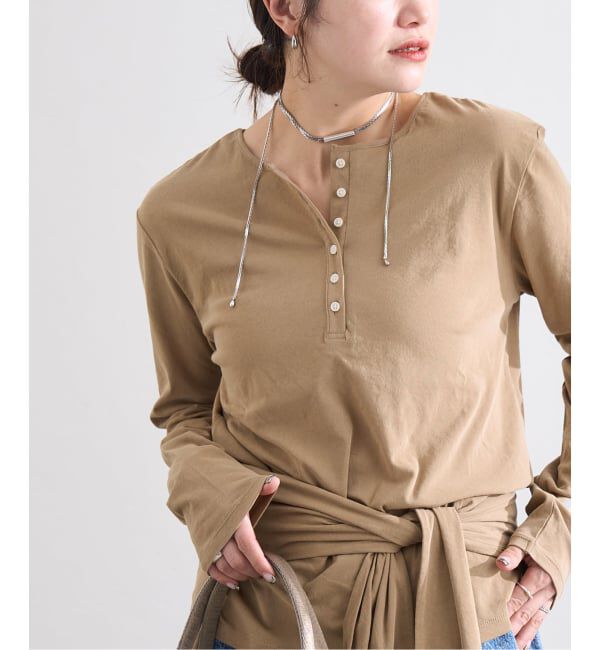 JOURNAL STANDARD「シアーコットン2WAYヘンリー」|Tシャツ・カットソー|