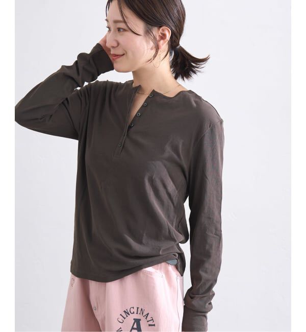 JOURNAL STANDARD「シアーコットン2WAYヘンリー」|Tシャツ・カットソー|