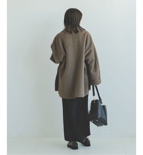 NOBLE「《追加》ナローAラインサテンスカート 2」|スカート|