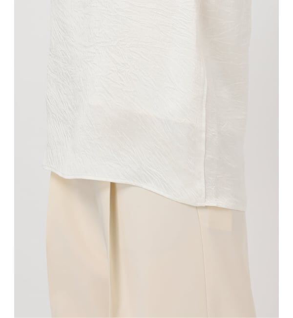 NOBLE「《セットアップ対応》リンクルサテン2WAYタンク」|シャツ・ブラウス|