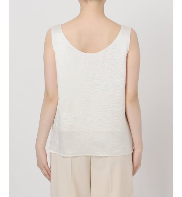 NOBLE「《セットアップ対応》リンクルサテン2WAYタンク」|シャツ・ブラウス|