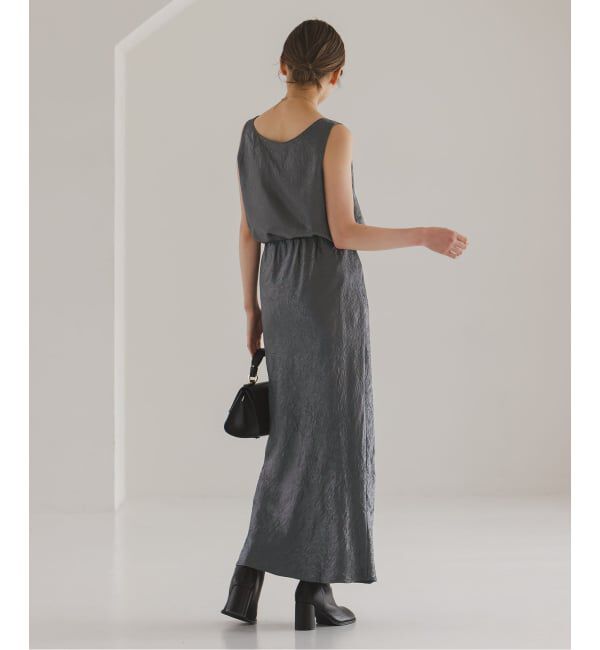 NOBLE「《セットアップ対応》リンクルサテン2WAYタンク」|シャツ・ブラウス|