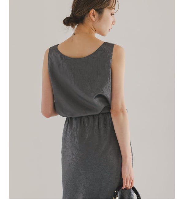 NOBLE「《セットアップ対応》リンクルサテン2WAYタンク」|シャツ・ブラウス|