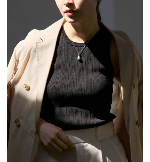 NOBLE「《NOBLE別注・予約》ADAWAS/アダワズ RANDOM RIB TANK TOP」|タンクトップ|ブラック