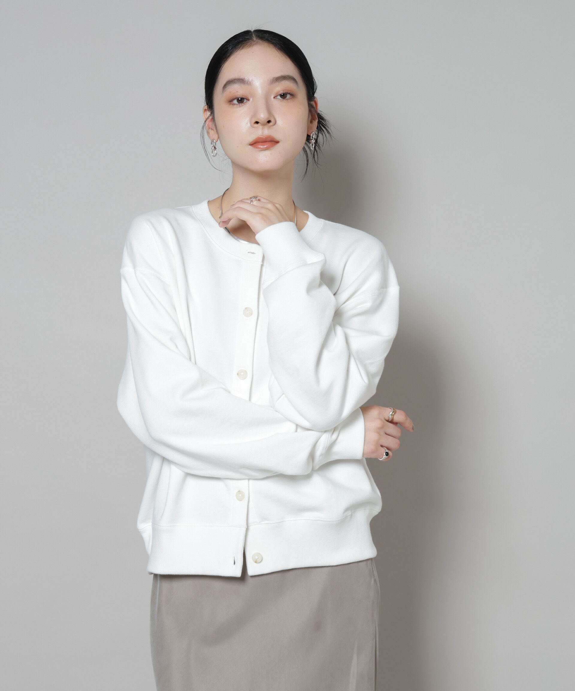 nano･universe「RUSSELL ATHLETIC/別注 Mini Logo Sweat Cardigan」|Tシャツ・カットソー|