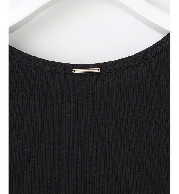 自由区「【洗える】ソフトリブ5分袖 Tシャツ」|Tシャツ・カットソー|