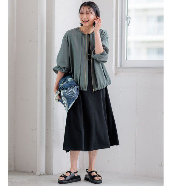 23区「【洗える】レーヨンポリエステルストレッチ フレア ワンピース」|ワンピース|