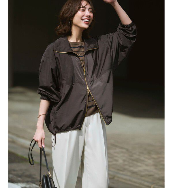 23区「ナイロンタイプライター ダブルジップ ブルゾン」|その他|