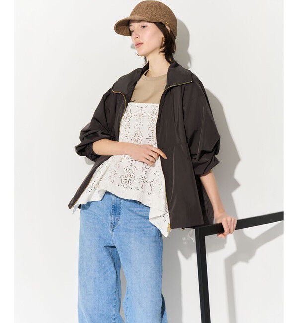 23区「ナイロンタイプライター ダブルジップ ブルゾン」|その他|