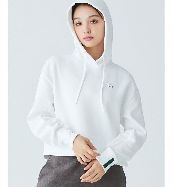 LACOSTE「ワイド＆クロップドフードスウェットパーカー / フーディー」|パーカー|