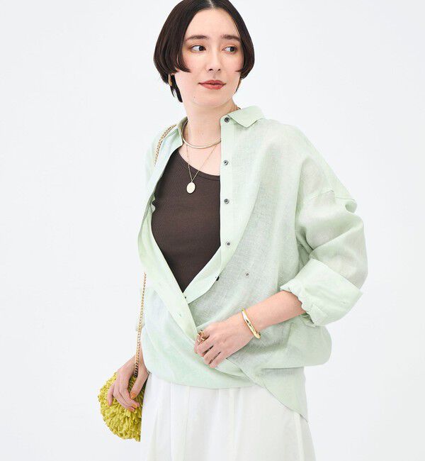 NOLLEY'S「MY STANDARD マルチWAYリネンシャツ」|シャツ・ブラウス|