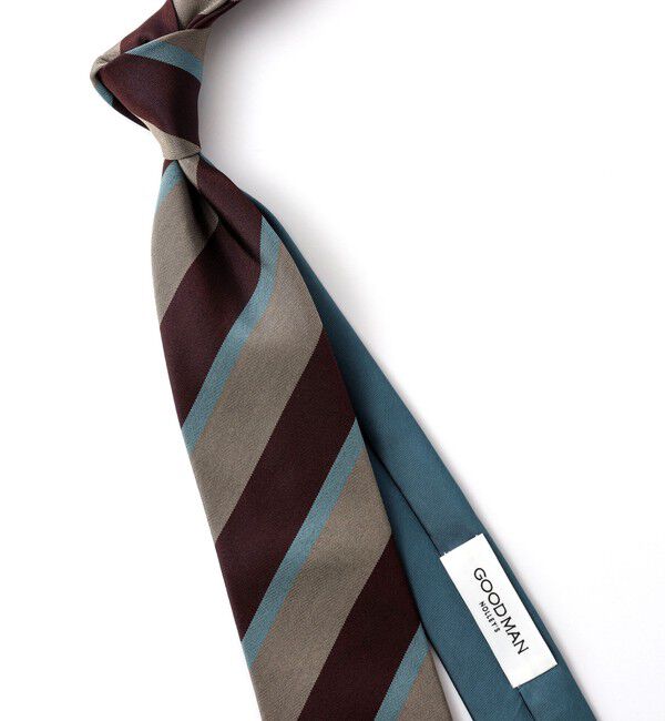 NOLLEY'S goodman「クレリックペールストライプ 26SSコレクション」|ネクタイ・蝶ネクタイ|ブラウンベージュ系1