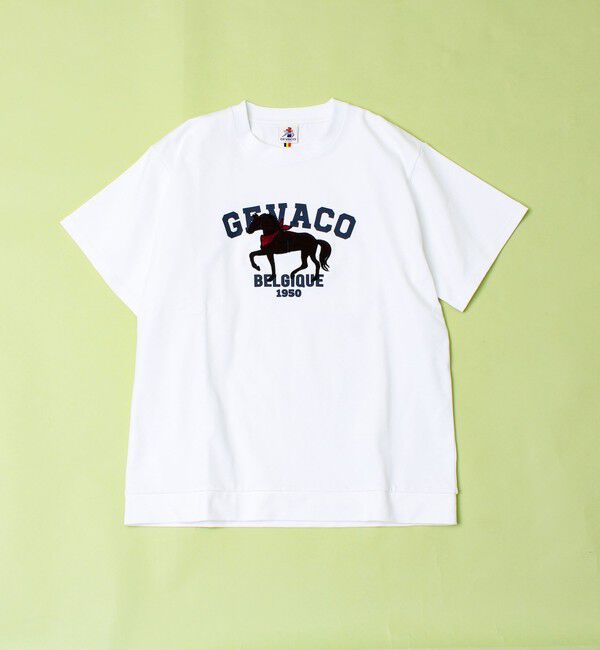 GLOSTER「【GEVACO/ゲバコ】フロントプリント刺繍Tシャツ」|Tシャツ・カットソー|