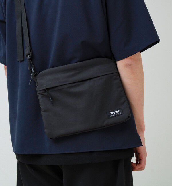 GLOSTER「【TAION / タイオン】MOUNTAIN SACOCHE」|ショルダー・メッセンジャー|ブラック