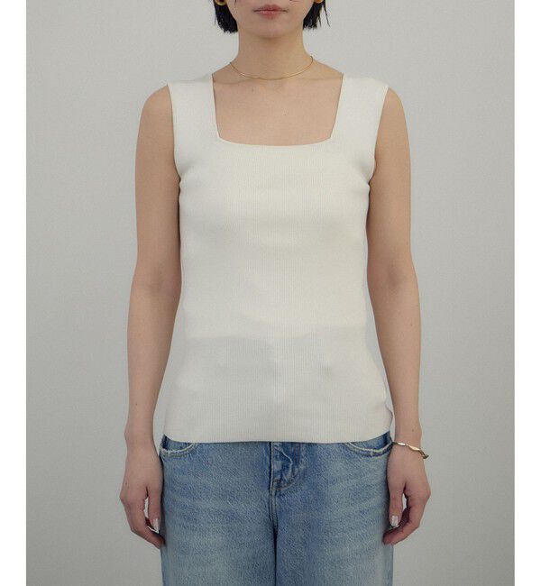 SALON adam et rope'「シルクリブタンクトップ」|タンクトップ|