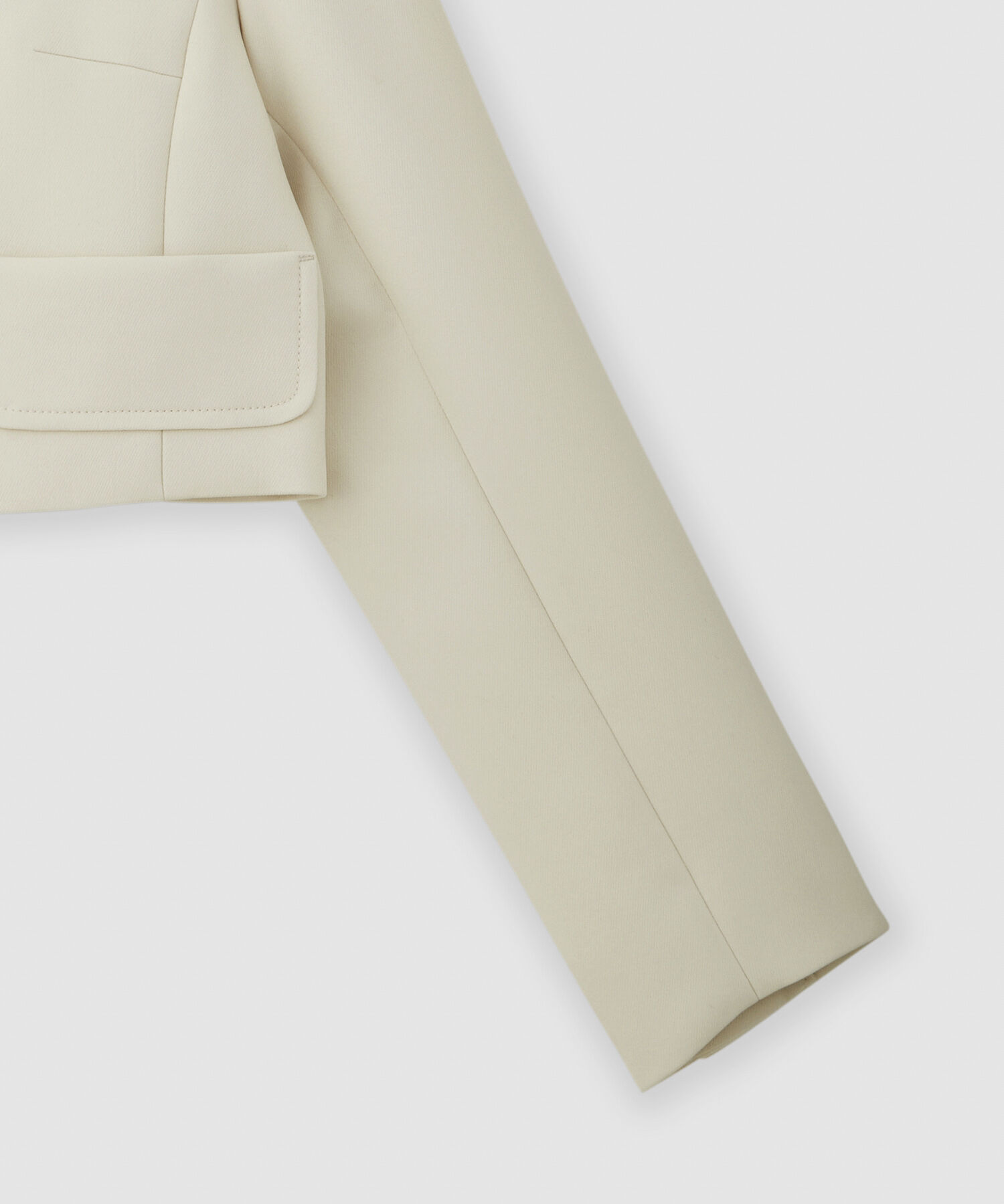 ROPE「トリプルクロスノーカラーショートジャケット/セットアップ対応」|ノーカラージャケット|