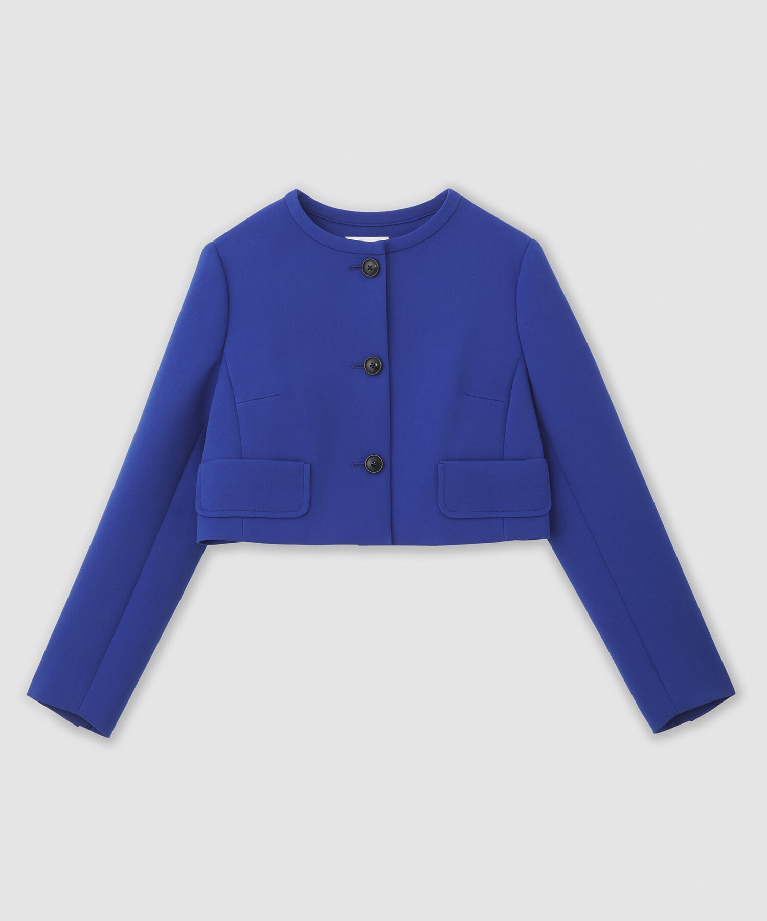 ROPE「トリプルクロスノーカラーショートジャケット/セットアップ対応」|ノーカラージャケット|