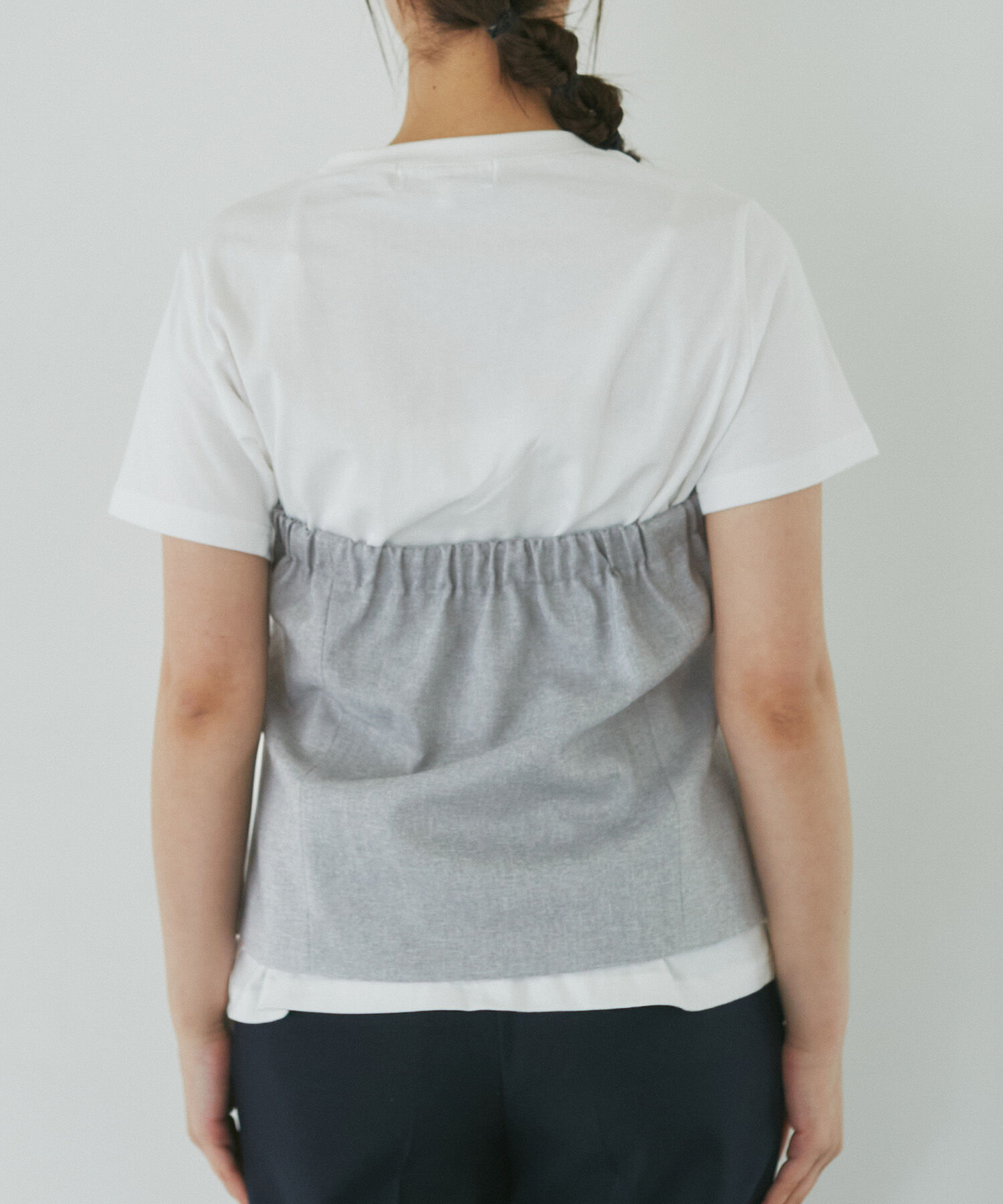 Rope&rsquo;Picnic「異素材ドッキングレイヤードトップス」|Tシャツ・カットソー|