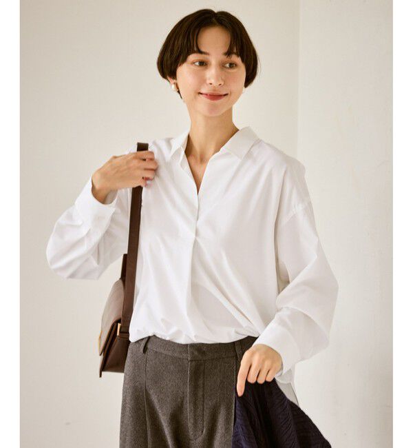 Rope&rsquo;Picnic「スキッパーシャツ/UVカット・イージーケア」|シャツ・ブラウス|