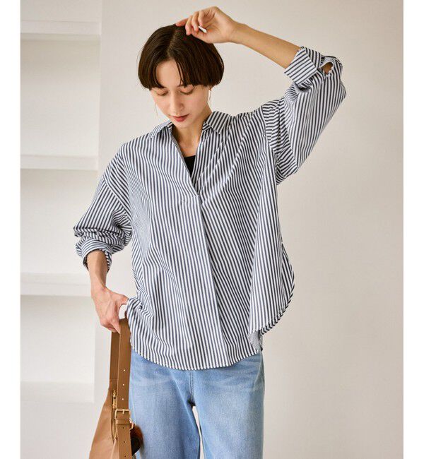 Rope&rsquo;Picnic「スキッパーシャツ/UVカット・イージーケア」|シャツ・ブラウス|