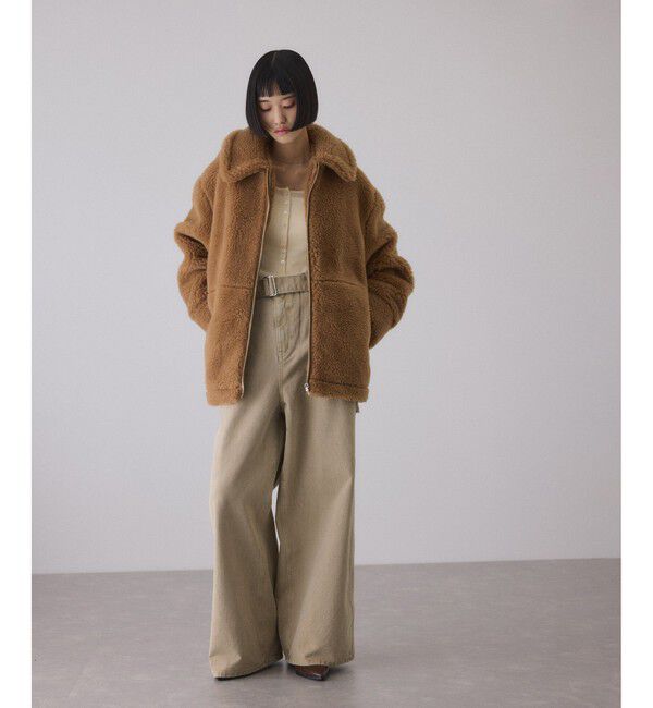 ADAM ET ROPE'「ペインターワイドパンツ」|チノ|