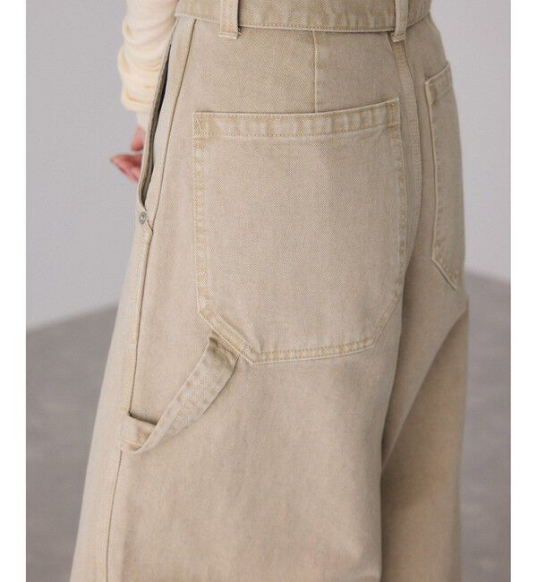 ADAM ET ROPE'「ペインターワイドパンツ」|チノ|