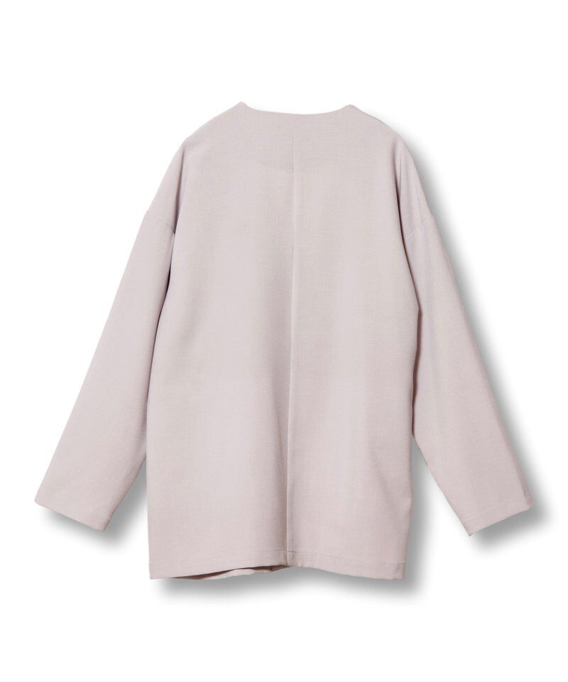  「ノーカラーアシンメトリージャケット」|ノーカラージャケット|