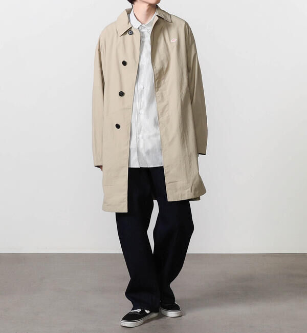 DANTON「DANTON | ナイロンタッサー ステンカラーコート MEN」|ダッフルコート|BEIGE