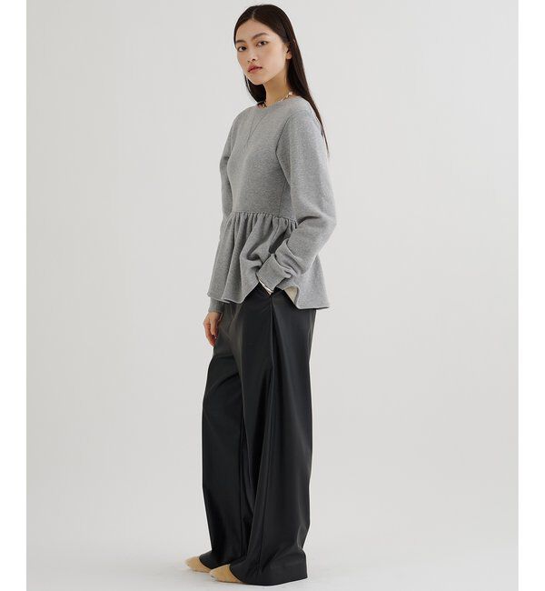  「裏毛フリルプルオーバー」|Tシャツ・カットソー|