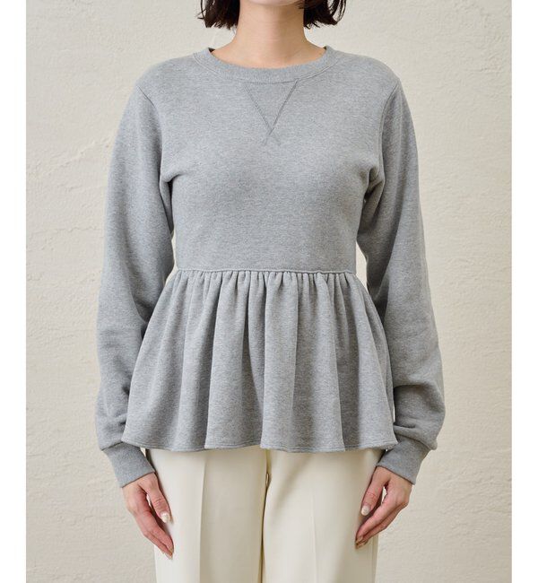  「裏毛フリルプルオーバー」|Tシャツ・カットソー|