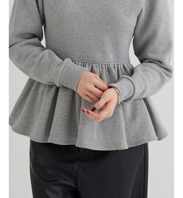  「裏毛フリルプルオーバー」|Tシャツ・カットソー|