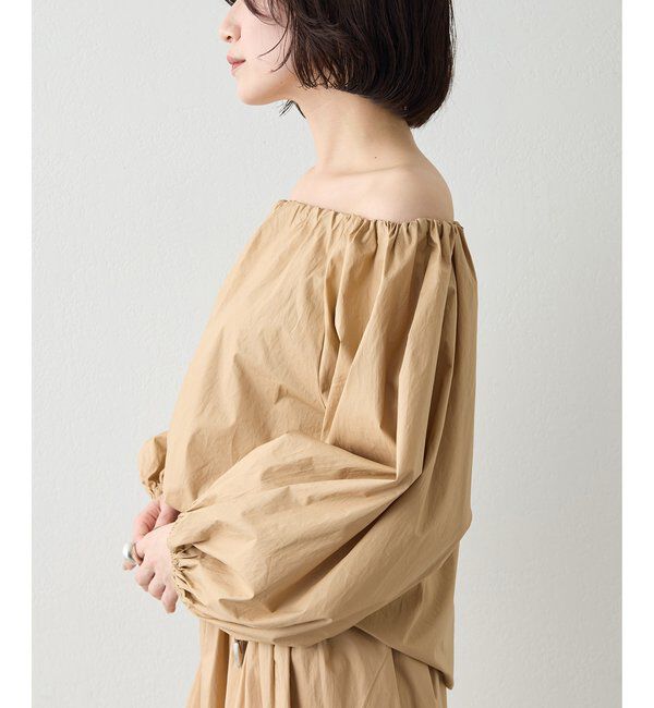  「タイプライターオフショルブラウス」|シャツ・ブラウス|