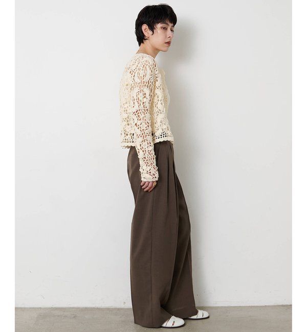 THE PAUSE「＜WEB限定＞【THE PAUSE】タックパンツ」|チノ|