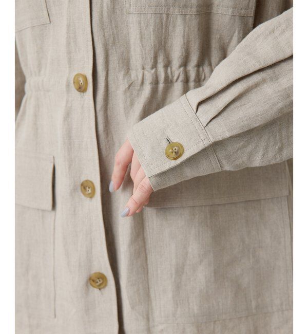  「リネンポケットジャケット」|テーラードジャケット|