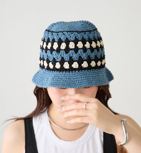  「【PAPILLONNER/パピヨネ】コットンクロシェハット」|ハット|