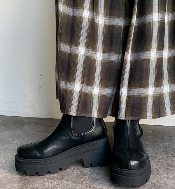  「【WEB限定】サイドゴアショートブーツ」|ショートブーツ|