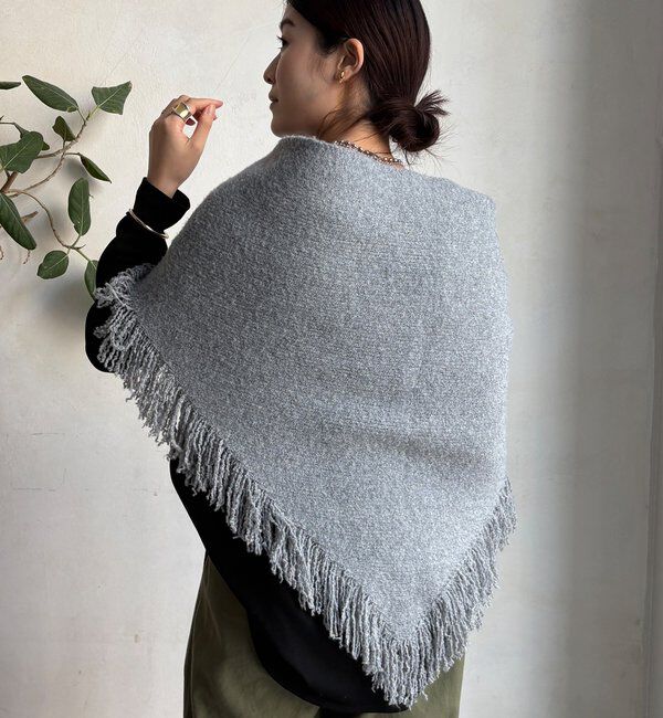  「【WEB限定】三角フリンジストール」|マフラー|