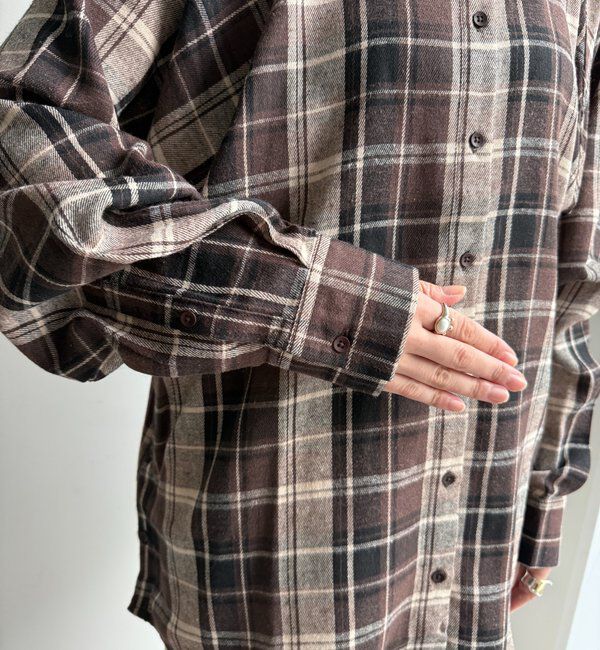  「【WEB限定】チェックシャツ」|シャツ・ブラウス|