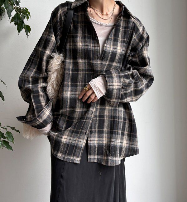  「【WEB限定】チェックシャツ」|シャツ・ブラウス|