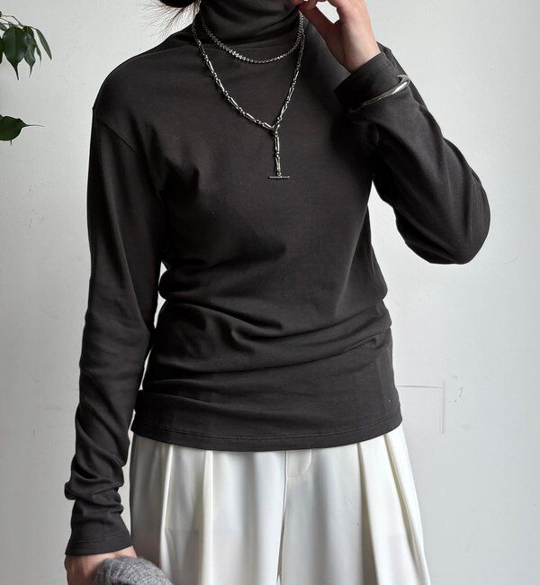  「オーガニックコットンタートル」|Tシャツ・カットソー|ブラック